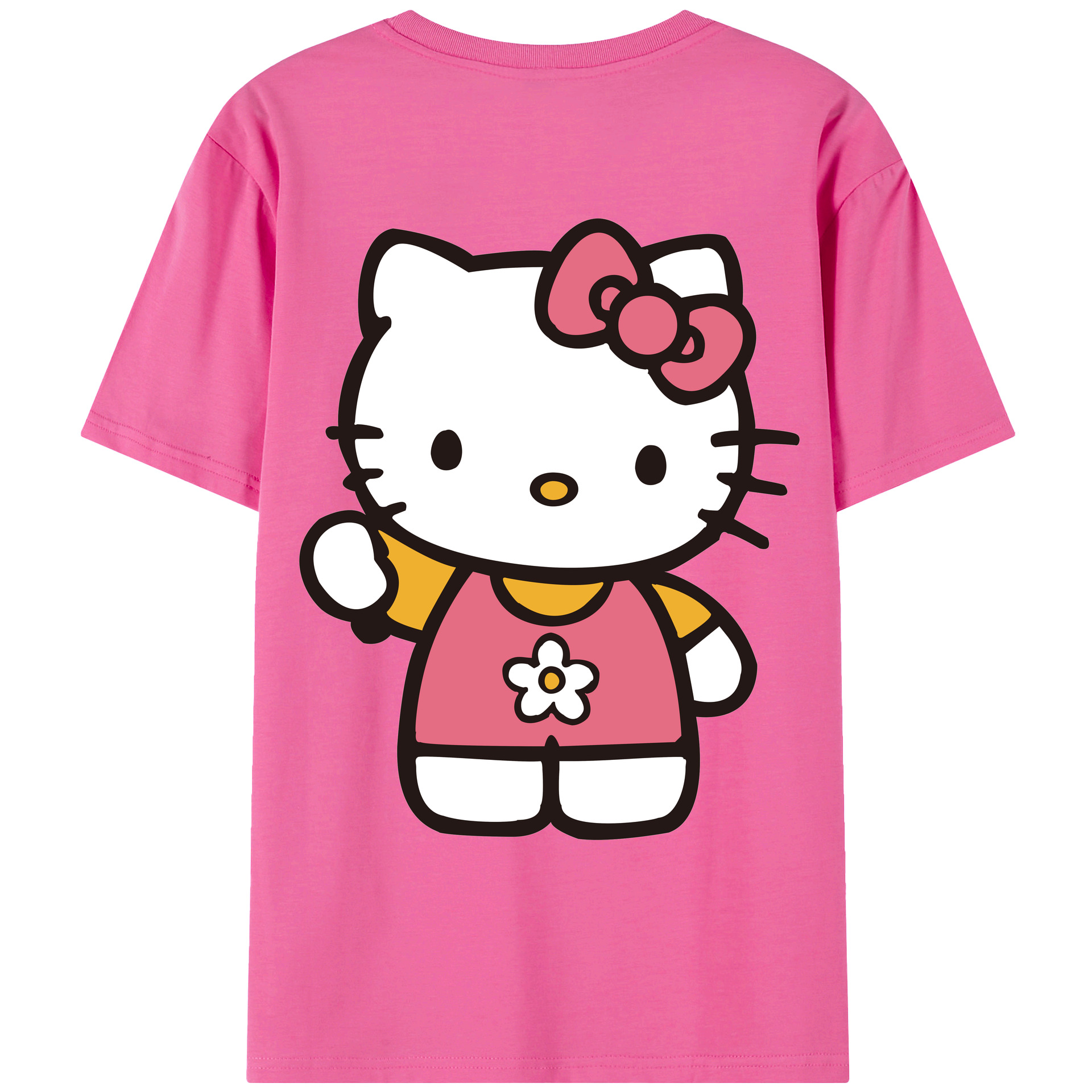 （画像用） Hello Kitty ハローキティ レディース半袖Tシャツ(バックプリント)
